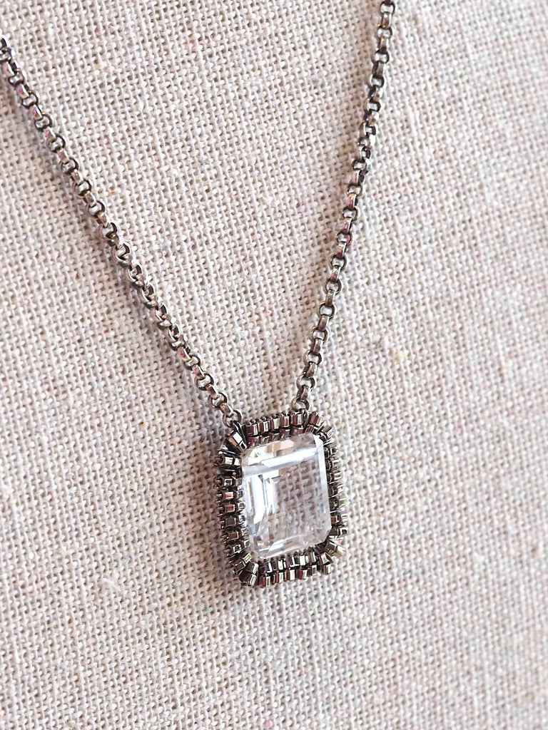 Quartz + Silver Necklace