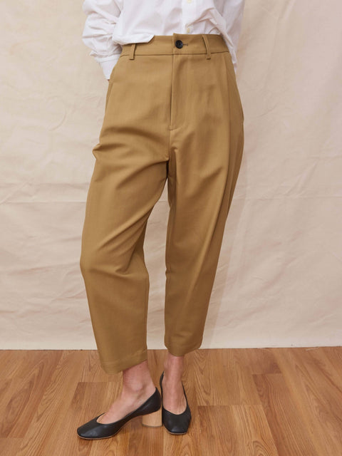 Sand Pant, moca double satin