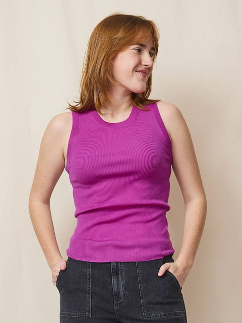 Tank Sweater, Magenta