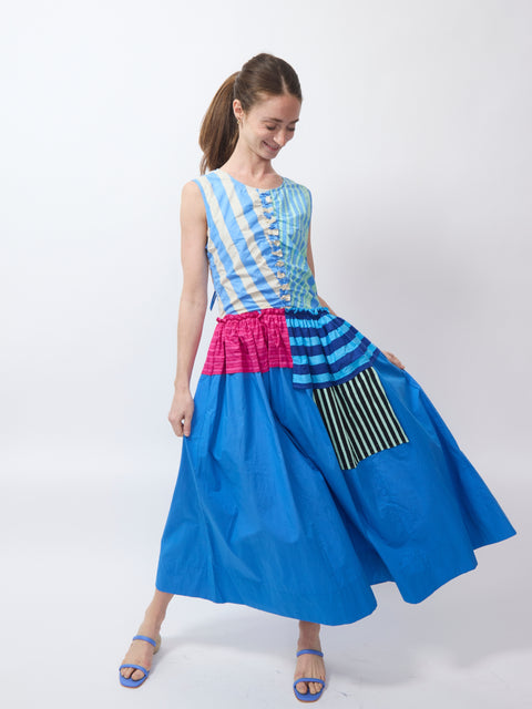 Ilana Dress, paros blue