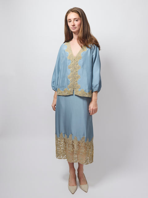 Long Sleeve Legacy Top, Faded Blue