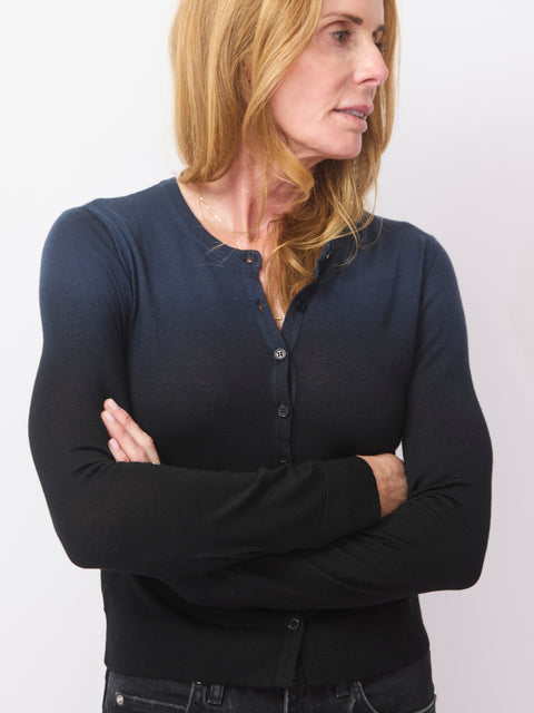 Merino Cardigan, Space Ombre