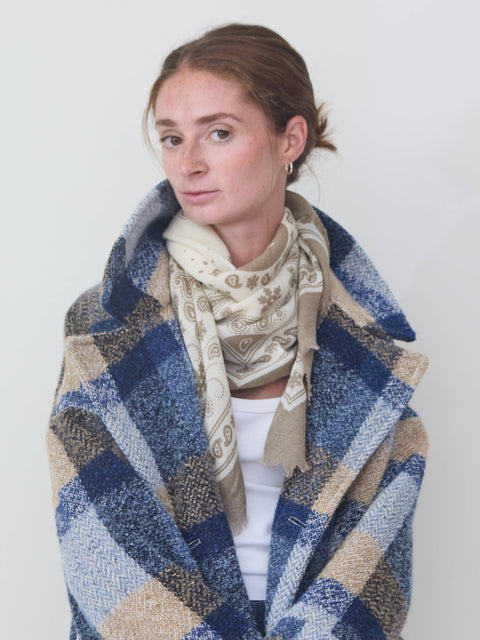 Bandana Flocon, taupe wc