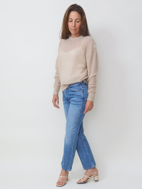 Tissue Weight Sweater, Sand