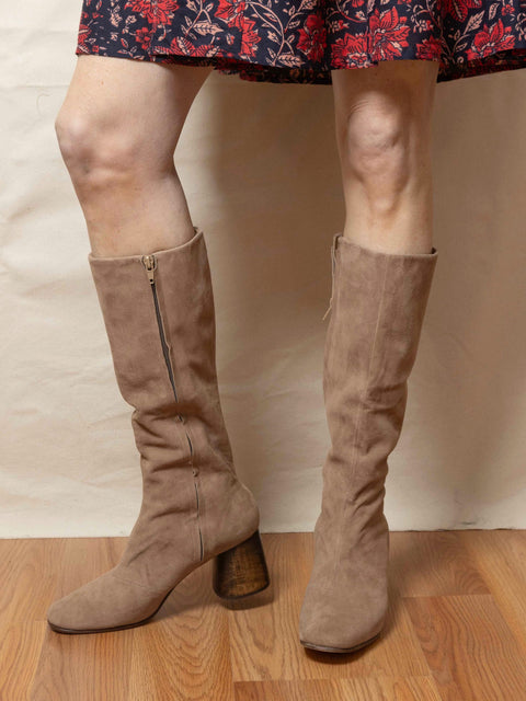 Tall Harlow, Latte Suede