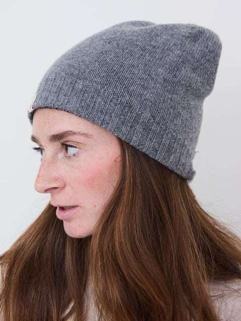 Reversible Cashmere Beanie, embassy/kensington