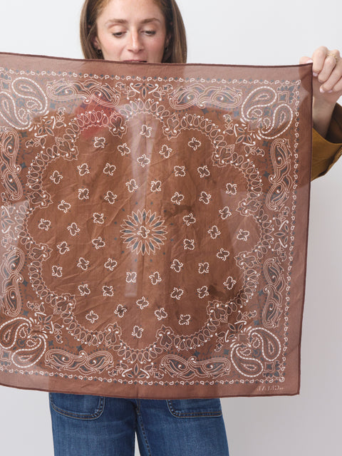 Silk Bandana, Chocolate