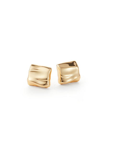 Mini Sundra Earrings, gold