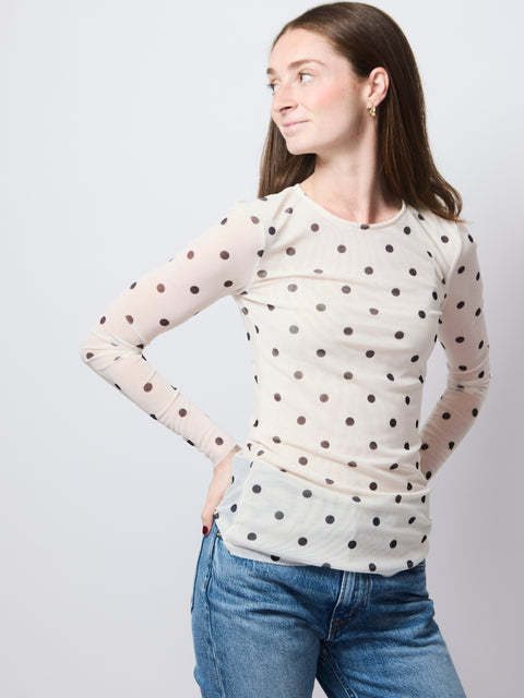 Jodie, Egret Creme Dot