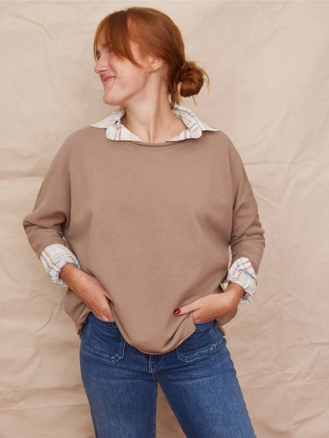 Anna L/S Capelet, Cappuccino