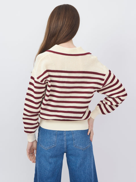 Granville, ivory/rouge