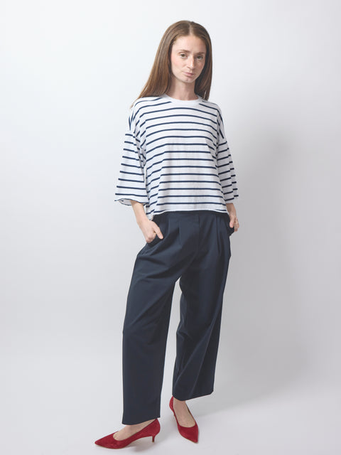 Presley, Wide Navy French Stripe