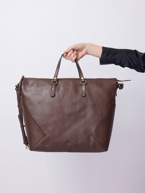 Storia Tote, Marrone Tabacco
