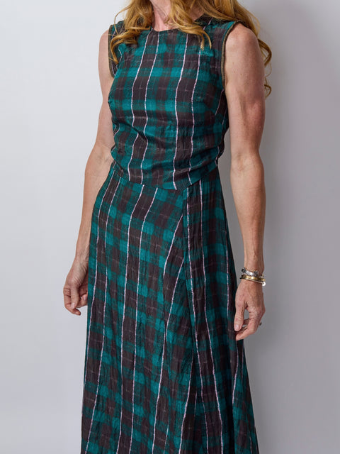 Atina, Brown Green Check