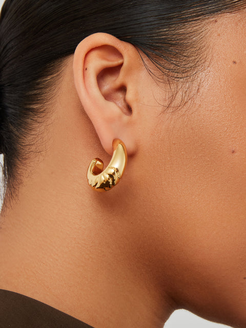 Slim Nelle Hoops, Gold