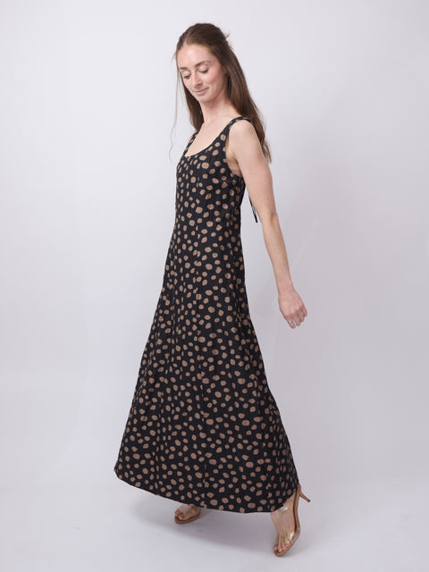 Ballet Tank Maxi, Yayoi black & camel