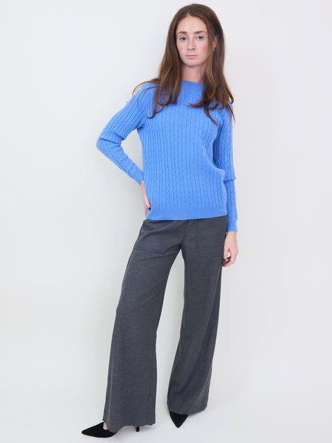 Light Cable Crew, azure