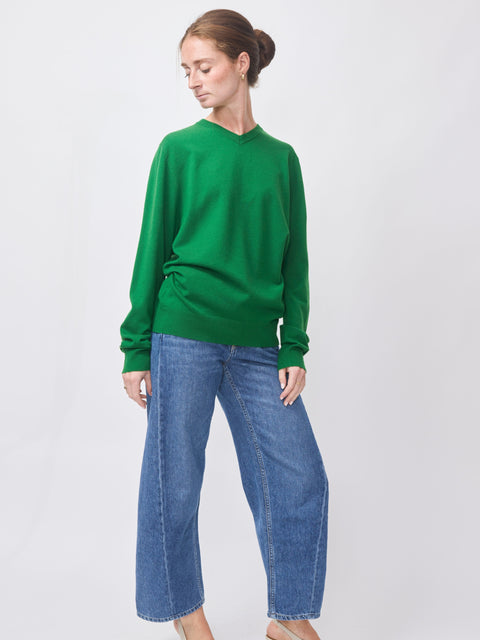 Maglia Scollo V, Smeraldo