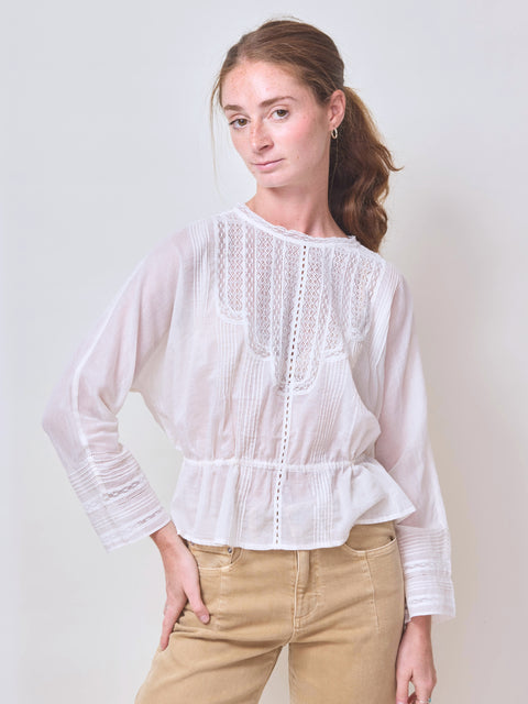 Victorian Top, White