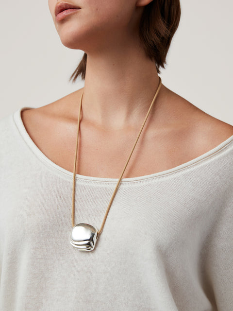 Rue Rope Necklace, Silver