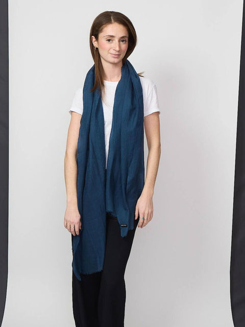 Whisper Scarf, Dark Mid Blue