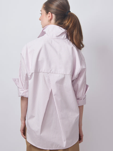 Marvin Shirt Hudson Stripe, light pink