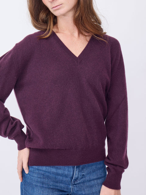 Light V Neck, Black Narcissus