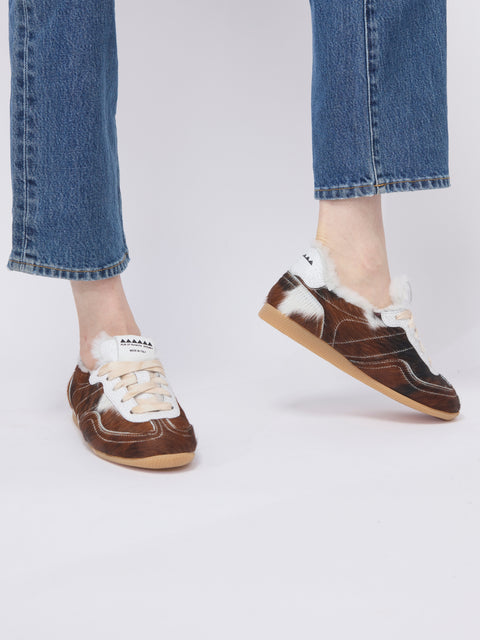 Ballet Sneaker, Haircalf Shearling