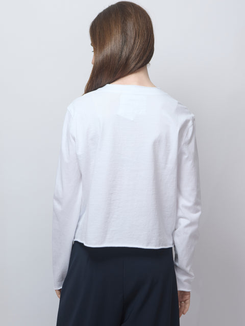 Jackie T-Shirt Cardigan, white