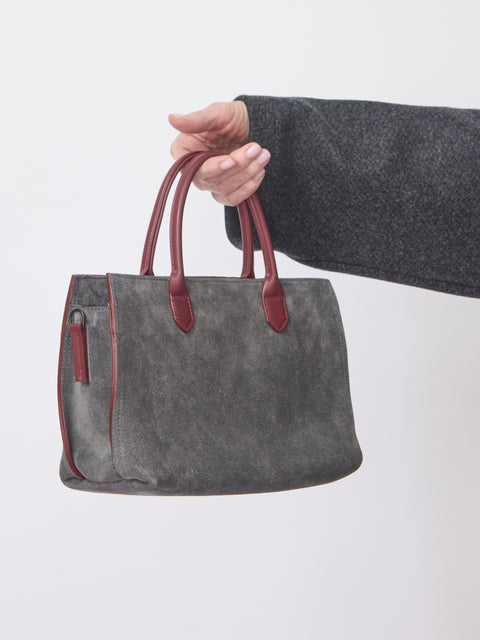 Small Daybag, Ash Suede