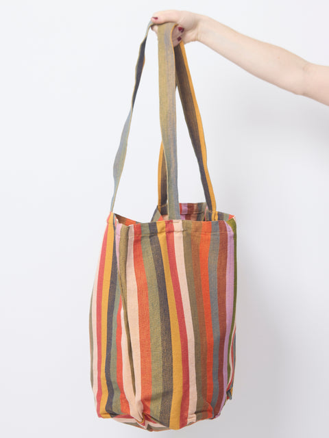 Garza Marfa Tote, Ochre Stripe