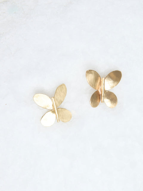 Petite Butterfly Bronze Earrings