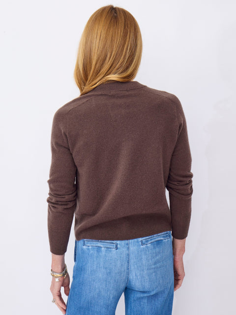 Halle Cardigan, Espresso
