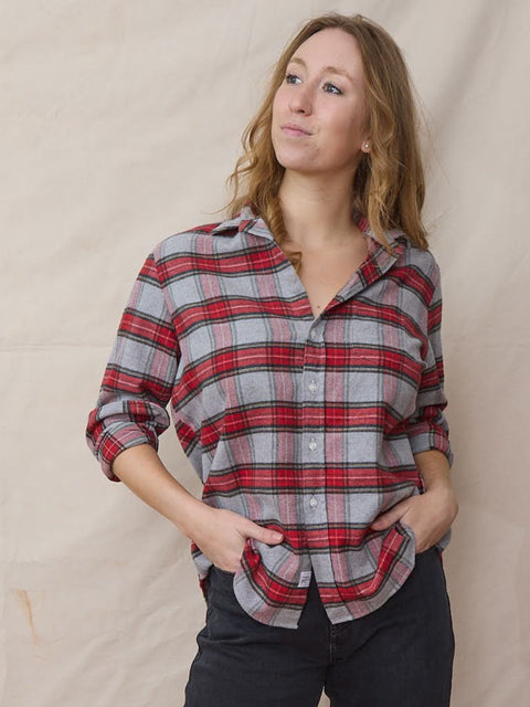 Eileen, Washed Red Plaid