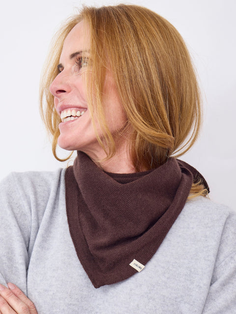 Small Triangle Bandana, Chocolate