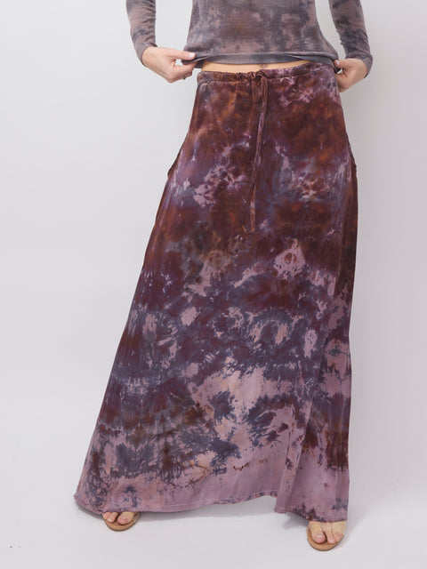 Silk Peasant Skirt, Chai