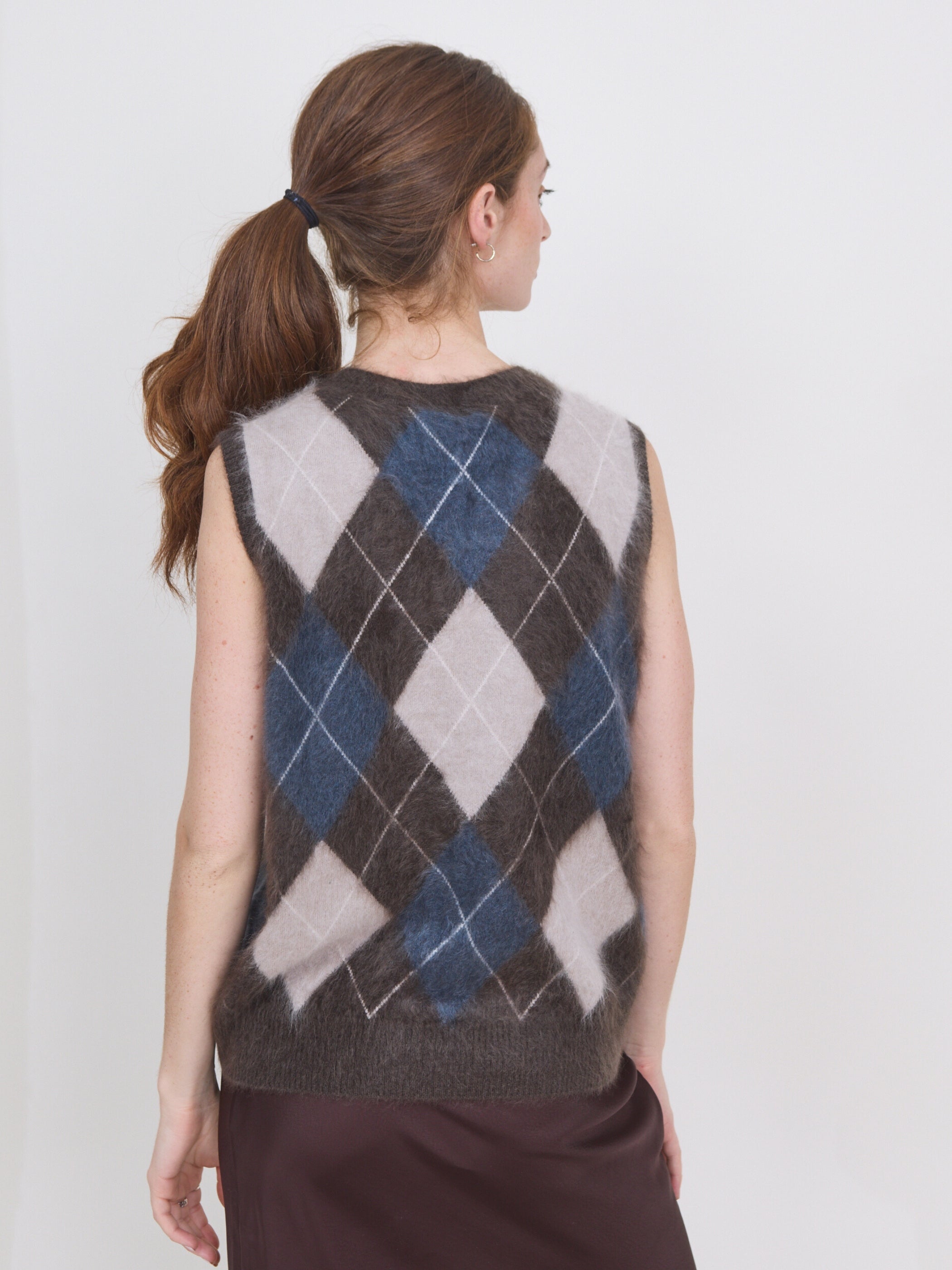 ミンク★ ナゴンスタンス spring argyle vest ベスト Yasmin, argyle – teaandoranges