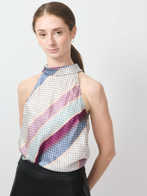 Kelly Blouse, coastal stripe