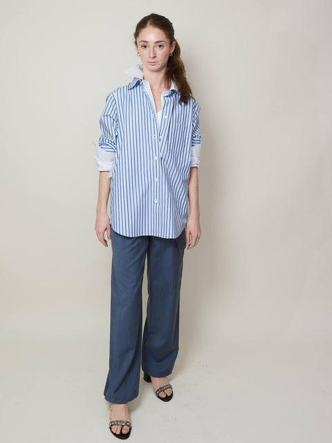 Double Shirt, Blue Stripe