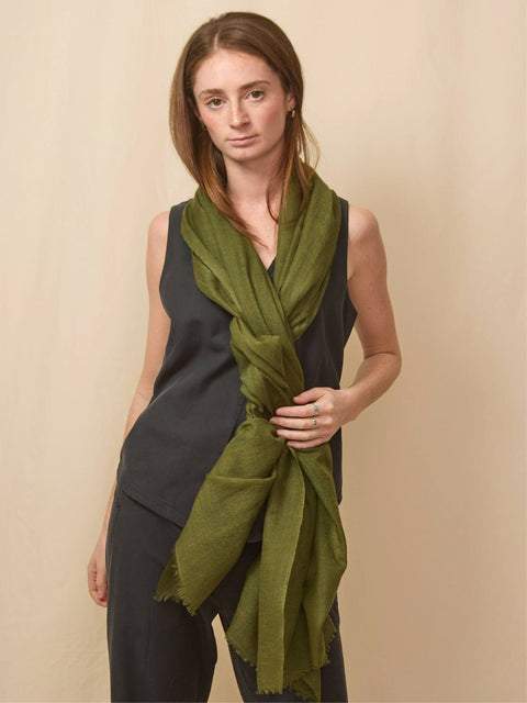 Whisper Scarf, Dark Khaki