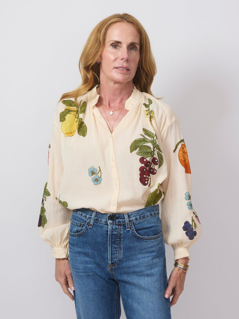 Poet Nine Fruit Blouse, Off-White