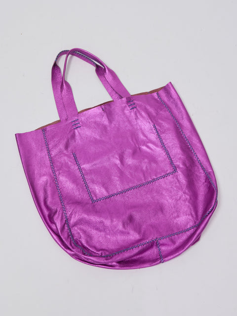 Ipanema Tote, hot pink metallic
