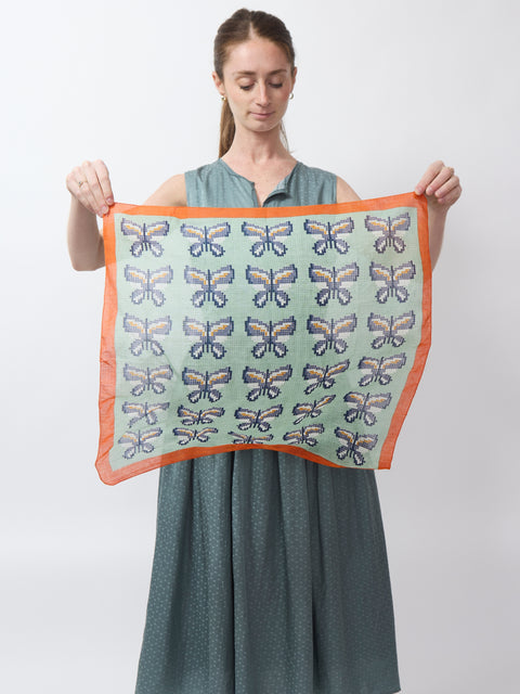 Needlepoint Butterfly Scarf