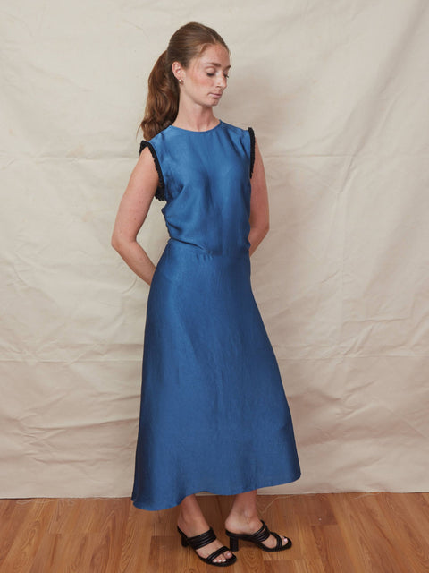 Atina Dress, Ensign Blue