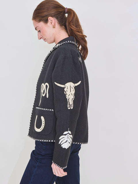 Francis Tattoo Jacket, Noir