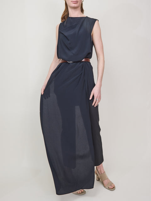 Dramatic Scarf Shell, black