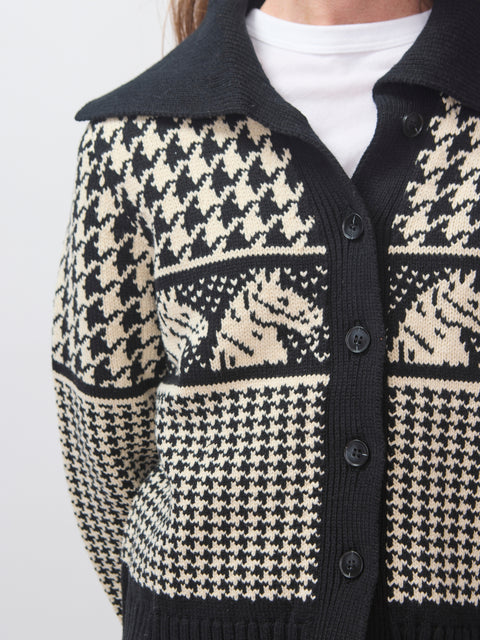 Pony Cardigan, Black