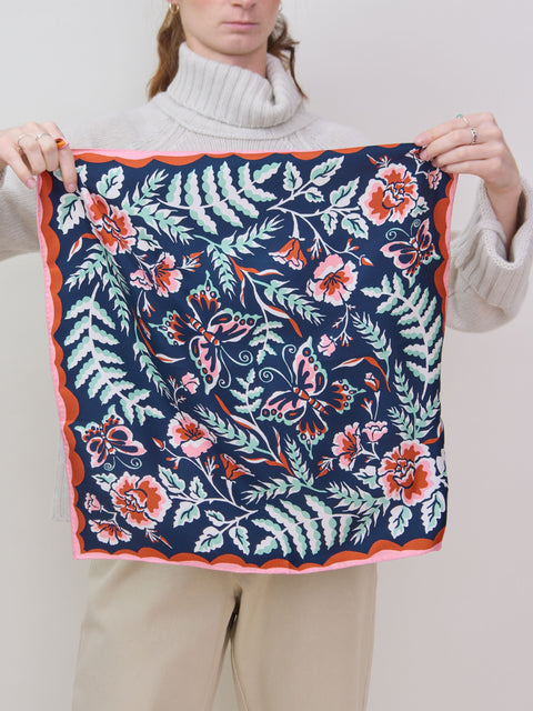 Silk Two-Fer Scarf, Wildwood