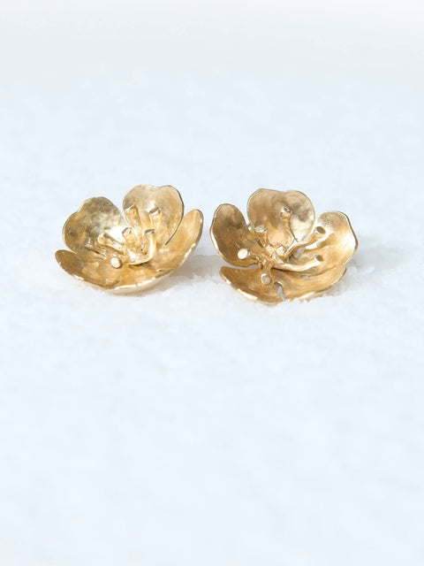 Cherry Blossom Bronze Earring