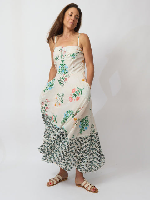 Valery Midi Dress, Ecru